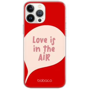 Etui do Apple IPHONE 14 PRO MAX Love is in the air 001 Babaco Nadruk pełny Czerwony - Etui i futerały do telefonów - miniaturka - grafika 1