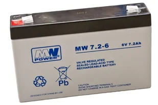 MW Power Akumulator AGM MWP MWS 7,2-6 (6V 7,2Ah) - Baterie do zasilaczy awaryjnych UPS - miniaturka - grafika 4