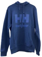 Bluzy męskie - HELLY HANSEN Logo Hoodie, blue M - miniaturka - grafika 1