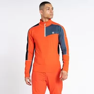 Bluzy męskie - Dare 2b - Męska Bluza Termiczna z Suwakiem Dignify II Pomarańczowo-szary, Rozmiar: S - miniaturka - grafika 1