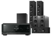 Kino domowe - Yamaha RX-V6A (czarny) + Diva 6 + 3 + 7 (czarny) + Basso 880 (czarny) - miniaturka - grafika 1