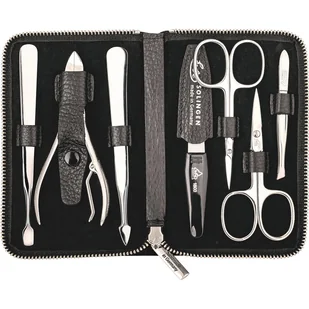 ERBE ERBE Produkty Masculine Etui 7-teilig Etui mit Reißverschluss in schwarz 1 Stk - Zestawy do manicure i pedicure - miniaturka - grafika 1