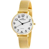 Zegarki damskie - Szwajcarski zegarek damski Bisset BSBF30 Soleure cyfry - miniaturka - grafika 1