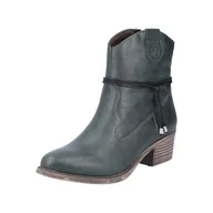 Botki damskie - Rieker Damskie botki 73158, zielony, 37 EU - miniaturka - grafika 1