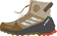 Buty dla chłopców - adidas Uniseks - dzieci Terrex AX4R Mid CLIMAWARM+ Hiking Shoes Kids, cardboard/matte silver/semi impact orange, 37 1/3 EU - miniaturka - grafika 1
