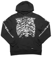Bluzy męskie - bluza męska FALLEN SKELETON HOODIE Black/White - miniaturka - grafika 1