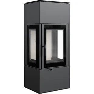 Piec Wolnostojący Koza THOR VIEW 8 kW Ø 150 Trzy Szyby Rekuperacja Zestaw - Piece wolnostojące - miniaturka - grafika 1
