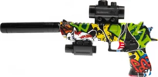 Skleplolki PISTOLET KARABIN AUTOMAT KULKI ŻELOWE laser 40cm - Zabawki militarne - miniaturka - grafika 1