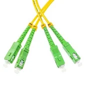 Patchcordy - Patchcord Opto SC/APC-SC/APC, SM, duplex, 0.5m - miniaturka - grafika 1