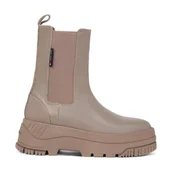 Sztyblety damskie - Tommy Jeans Skórzane sztyblety - miniaturka - grafika 1