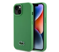 Etui i futerały do telefonów - Lacoste LCHMP15SPVCN Hardcase Iconic Petit Pique MagSafe do iPhone 15 Zielony - miniaturka - grafika 1