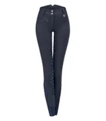 Bryczesy - Waldhausen Bryczesy THERMO FUN SPORT SILICONE damskie z wysokim stanem pełny lej silikonowy - - granatowy - miniaturka - grafika 1