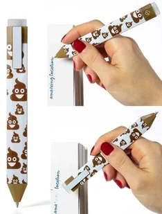 Pen Boomkark - zakładka długopis - Poo - Kupa - Thinking Gifts - Zakładki do książek - miniaturka - grafika 1