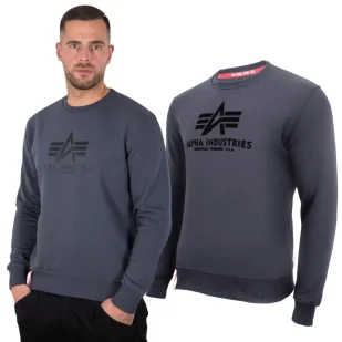 Bluza Alpha Industries Basic 178302 412 - Grafitowa - Odzież taktyczna i umundurowanie - miniaturka - grafika 1