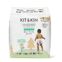 Kit and Kin Biodegradowalne Pieluchomajtki Nappy Pants 5 (12-17 kg), Zebra/Lion 20 szt. - Pieluchy - miniaturka - grafika 1