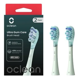 Oclean Ultra Gum Care Green Soft Końcówki do szczoteczki sonicznej 2 sztuki - Końcówki do szczoteczek elektrycznych - miniaturka - grafika 1