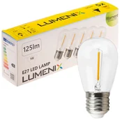 Żarówki LED - 5x Żarówka E27 Led 1W Filament Edison Ozdobna Kulka Plastikowa Do Girland - miniaturka - grafika 1