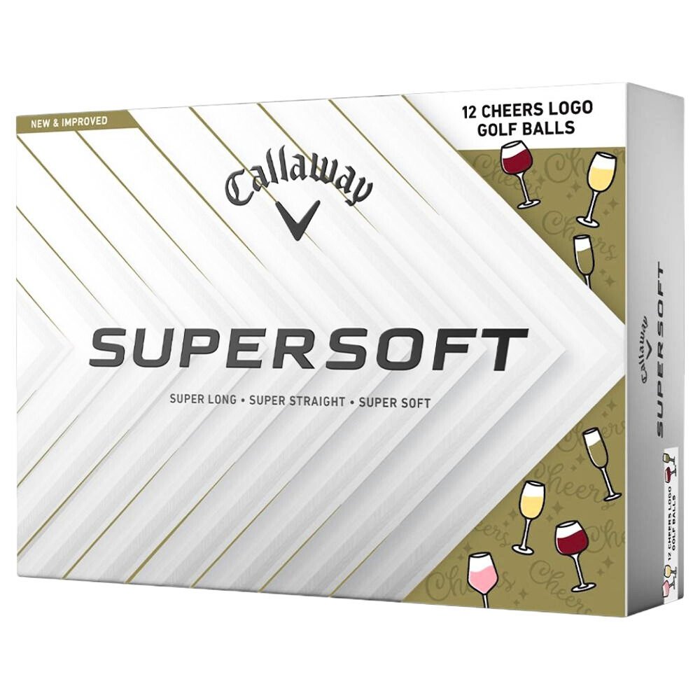 Piłki golfowe Callaway Supersoft 25 White Cheers