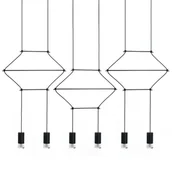 Lampy sufitowe - KingHome Lampa wisząca FLUSSO LINE 6 JD0032-6P - miniaturka - grafika 1