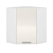 Szafki kuchenne - Szafka Górna Wisząca Narożna 1 Drzwi GN-60/72 Biały / Beżowy Połysk Vento Halmar Beż, Biały - miniaturka - grafika 1