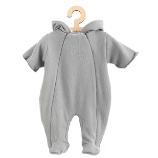 Niemowlęcy Kombinezon Z Kapturem New Baby Frosty Grey 74 (6-9M) - Kombinezony dla dzieci - miniaturka - grafika 1
