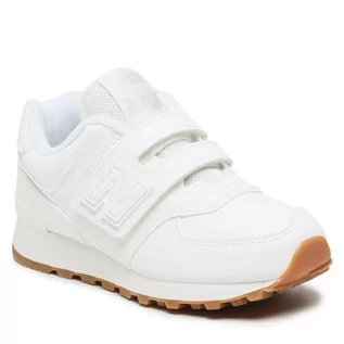 Buty dla chłopców - Sneakersy New Balance PV574NWW Biały - grafika 1