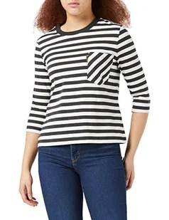 G-STAR RAW Pocket Stripe Loose 3 Top damski, Wielokolorowy (Cloack/Milk D20754-c929-c782), XS - Koszulki i topy damskie - miniaturka - grafika 1