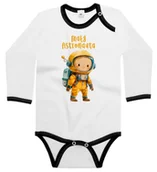 Body dla niemowląt - Body dziecięce Mały Astronauta W Żółtym Skafandrze Kosmonauta Kosmos 86/92 - miniaturka - grafika 1