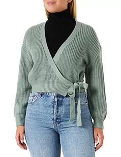 CMP Onlbreda Wrap L/S KNT damski kardigan, Chinois Green, L - Swetry damskie - miniaturka - grafika 1