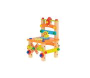 Zabawki konstrukcyjne - Zestaw konstrukcyjny drewniane krzesło klocki - miniaturka - grafika 1