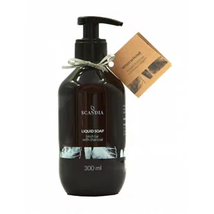 Scandia Mydło w płynie z dziegciem brzozowym i węglem 300ml 5900286011538 - Mydła - miniaturka - grafika 1