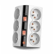 Listwy zasilające - HSK Listwa zasilająca Acar SMART 1,5m szary 5904743390013 - miniaturka - grafika 1