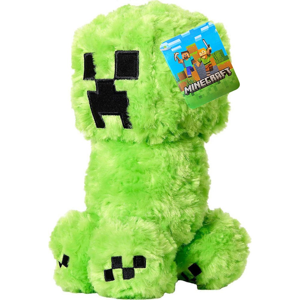 Minecraft Film Maskotka Creeper 26 cm Puchaty Fluffy Oryginalny Pluszak na Licencji Mojang