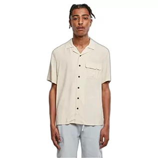 Koszule męskie - Urban Classics Męska koszula kempingowa Viscose, trawa softseagrass, XL - grafika 1