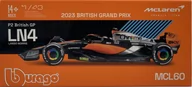Samochody i pojazdy dla dzieci - McLaren MCL60 F1 2023 #4 Norris KASK BBurago 1:43 - miniaturka - grafika 1