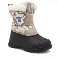 Buty dla chłopców - Śniegowce Moomin CM-AW23-217MMN Beżowy - miniaturka - grafika 1