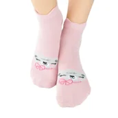 Skarpetki damskie - Skarpety bawełniane z silikonowym ABS EUR 23-26 SB009-G-02-C - miniaturka - grafika 1
