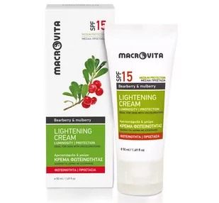 MACROVITA KREM ROZJAŚNIAJĄCY PRZEBARWIENIA z bio-mącznicą lekarską i pomarańczą 50ml - Kremy do twarzy - miniaturka - grafika 1