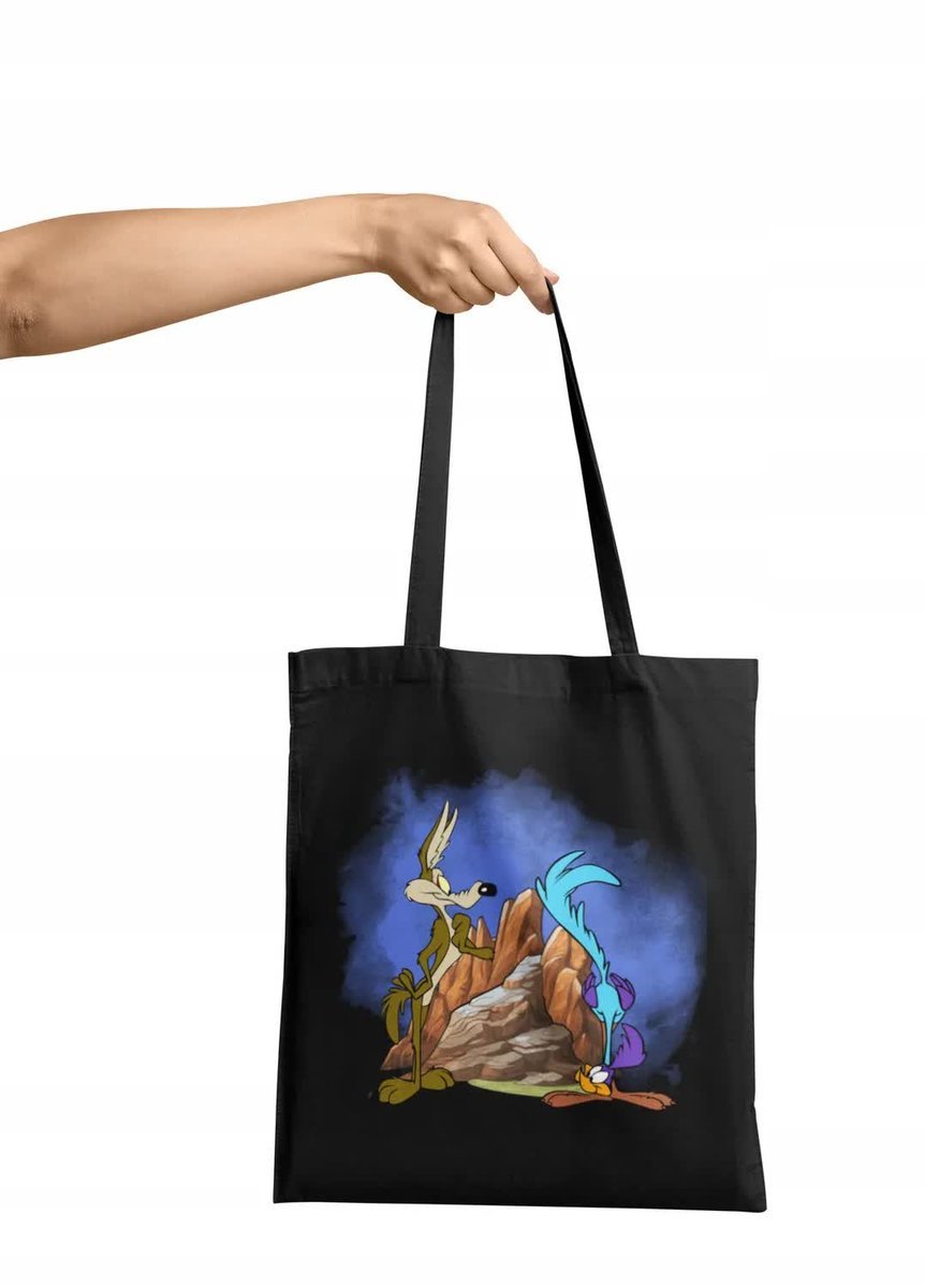 Torba Shopper Materiałowa Na Ramię Prezent Tunes Kojot Struś Różne Wzory