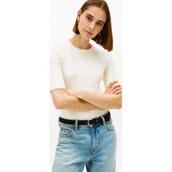 Bluzki damskie - Tommy Hilfiger Bluzka Slim Fit - miniaturka - grafika 1