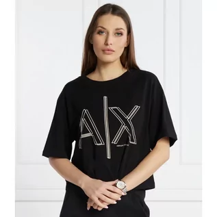 Koszulki i topy damskie - Armani Exchange T-shirt | Cropped Fit - grafika 1