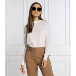Michael Kors Wełniany sweter MERINO BUTTON | Regular Fit - Swetry damskie - miniaturka - grafika 1