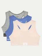 Biustonosze dla dziewczynek - Calvin Klein Underwear Komplet 3 biustonoszy G80G800698 Kolorowy - miniaturka - grafika 1