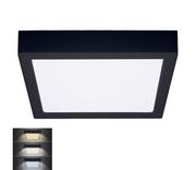 Lampy sufitowe - Solight WD175-B- LED Plafon LED/24W/230V 3000/4000/6000K czarny okrągły - miniaturka - grafika 1