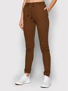 Spodnie sportowe damskie - NA-KD Spodnie dresowe 1018-007520-0017-003 Brązowy Regular Fit - miniaturka - grafika 1