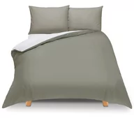 Pościel - Pościel dwustronna 140x200 Duale szaro-biała z torbą - miniaturka - grafika 1