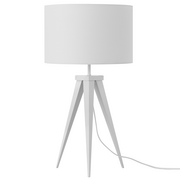 Lampy stojące - Beliani Lampa stołowa biała 55 cm STILETTO - miniaturka - grafika 1