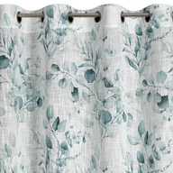 Zasłony - Zasłona EUROFIRANY Sena 140 x 250 cm Biało-niebieski - miniaturka - grafika 1