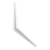 Zawiasy, okucia i inne akcesoria - Wspornik stalowy biały 25 cm - miniaturka - grafika 1
