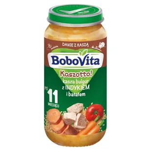 BoboVita Kaszotto! Kasza bulgur z indykiem i batatem po 11 miesiącu 250 g - Dania dla dzieci - miniaturka - grafika 1
